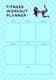 Peach Patterned Fitness Planner Sheet - Stylish Workout Plan Templates for Health & Lifestyle Success 4