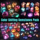 Color Shifting Gemstones Pack - Dynamic 3D Template Collection for Designers and Visual Creators 5