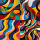 Kinetic Abstract Bold Wavy Lines - Dynamic Abstract Art for Creative Visual Impact and Modern Spaces 6