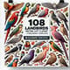 108 Landbirds Vector Clipart - CorelDRAW Templates - Detailed Wildlife Illustrations for Designers and Creative Projects 1