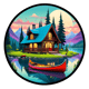 50+ Dream Cottage Hut Sticker Collection - Charming Vinyl Stickers for Personal and Commercial Creative Projects 3