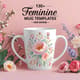 130+ Feminine Mug Templates CDR Design - Elegant Feminine Mug Designs for Creative Branding and Personalized Gifts 3