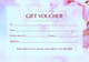 Cherry Blossom Soft Pink Beauty Voucher - Elegant Virtual Certificate for Spa & Wellness Services 5