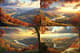 Autumn Scenic Overlook - Serene Verdant Landscape Art for Creative Decor and Inspirational Spaces 4