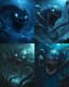 Aquatic Tentacled Monster Illustration - Dark Horror Creature Art for Immersive Fantasy and Game Design 4