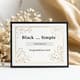 Black Gold Simple Congratulations Card - Elegant Graduation Greeting for Memorable Celebrations and Personal Wishes 5