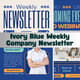 Ivory Blue Weekly Company Newsletter - Elegant Email & Signature Template for Professional Business Communication 4