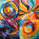 Kinetic Abstract - Swirling Vibrant Lines - Dynamic Kinetic Abstraction Art for Creative Designers and Modern Spaces 4