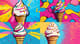 Playful Ice Cream - Pop Art Wall Art with Humor and Vibrant Retro Style for Creative Spaces 4