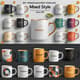99+ Premium Mug Print Templates - Mixed Style Creative Bundle for Designers and Marketers 3
