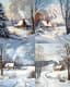 Snowy Winter Countryside - Serene Rural Landscape Art for Calm, Nature-Inspired Decor and Creative Projects 4