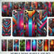 Mobile Skins Fusion Pack Bundle 100 Pcs - Versatile Mobile Phone Skins for Stylish Personalization and Durable Protection 5