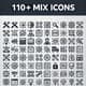 110+ Mix Icons - Versatile PixelGlyph Icon Set for Creative and Professional Projects 1