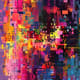 Digital Abstract Pixelated Mosaic Art - Vibrant Modern Abstract Creations for Designers and Visual Storytellers 6