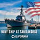 Navy Ship at San Diego California - Cinematic Military Stock Video for Security and Defense Projects 3