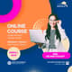 Colorful Online Course Promo - Blue & Yellow Post - Vibrant Educational Marketing Templates for School & Admissions Campaigns 1