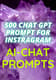 500+ AI ChatGPT Prompts - Instagram Growth Strategy - Comprehensive AI-Powered Social Media Engagement Toolkit for Marketers and Creators 4