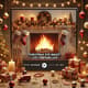 Christmas Eve Magic Cozy Fireplace Loop - Immersive Ambient Motion Background for Festive Video Projects and Streaming 1