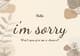Minimal Mistake Simple Sorry Card - Elegant Minimalist Apology Card for Thoughtful Personal and Professional Expressions 3