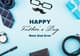 Daily Modern Blue Father's Day Card - Stylish Contemporary Greeting for Father's Day Celebrations and Personal Tributes 1