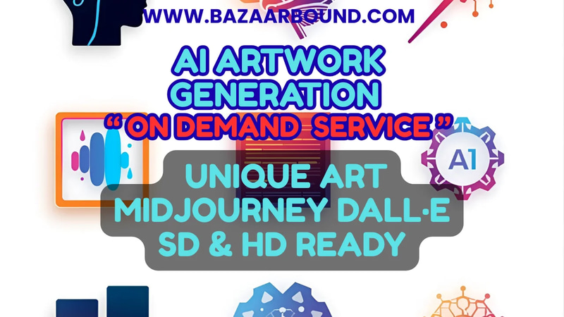 AI ARTWORK GENERATION SERVICE — UNIQUE ART, MIDJOURNEY, DALL·E, SD & HD READY