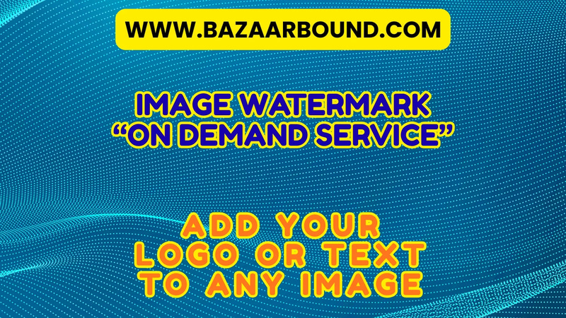 IMAGE WATERMARK SERVICE — ADD YOUR LOGO OR TEXT TO ANY IMAGE