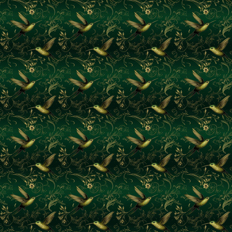 Hummingbird Rainbow Wing Patterns - Vibrant Eco-Inspired Wildlife Textures for Designers and Crafters