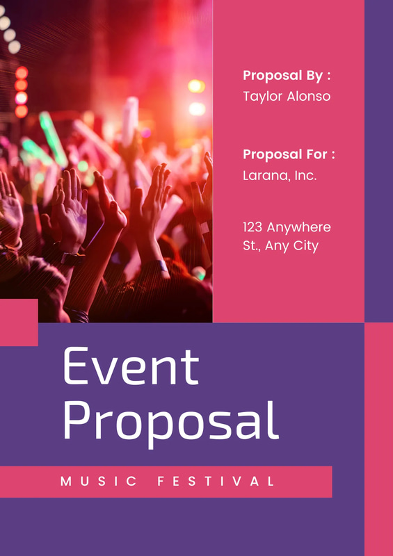 BlushBeat Minimal Event Proposal Template - Sleek Branding & Business Planning for Professionals
