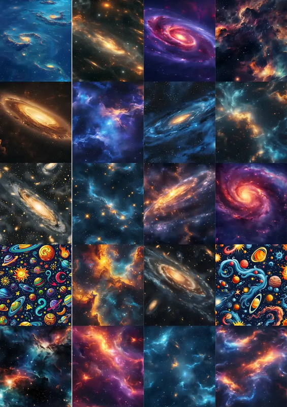 140 Ultimate Cosmos Collection - Futuristic Digital Patterns for Creative Designers and Visual Projects 2025-2026