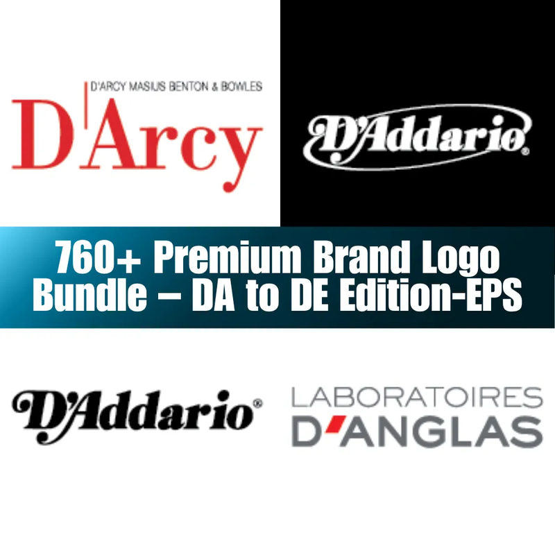 760+ Premium Brand Logo Bundle - DA to DE Edition - Versatile Commercial Logo Templates for Branding and Business Strategy