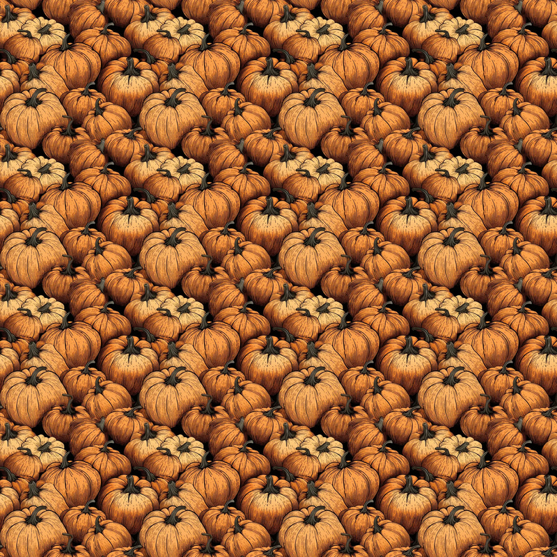 Harvest Pumpkin Spice Patterns - Cozy Autumn-Inspired Wildlife and Nature Digital Prints for Seasonal Design Projects