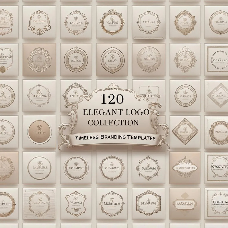 120 Elegant Logo Collection - Timeless Branding Templates - Sophisticated Business Identity Designs for Professional Branding Projects