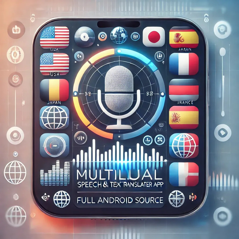 Multilingual Speech & Text Translator App - Full Android Source - Comprehensive Mobile Translation Solution for Developers and Global Communication