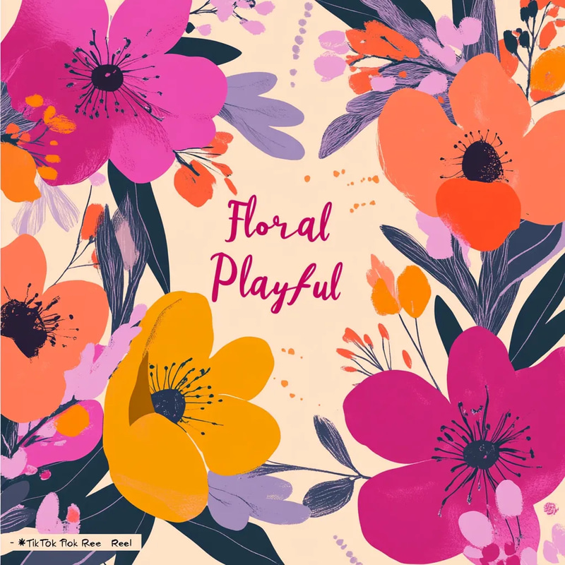 Floral Playful - TikTok Reel - Vibrant Social Media Templates for Engaging TikTok Content Creators