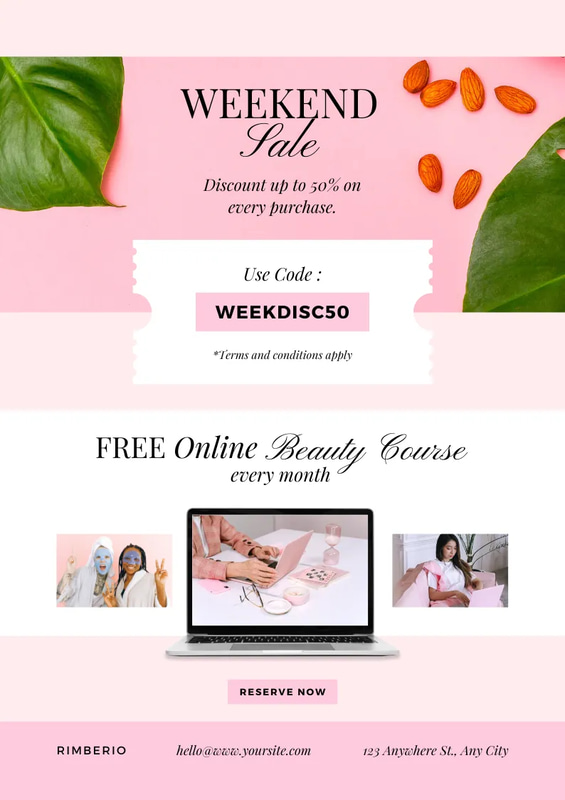 Minimal Pink Beauty Email Template - Elegant Email & Signature Design for Professional Beauty Brands