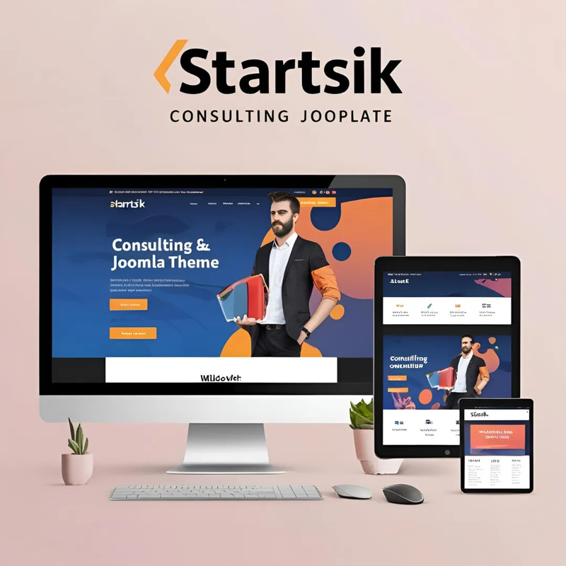 Startsik Consulting Joomla Theme - Modern Responsive Template for Professional Business Websites