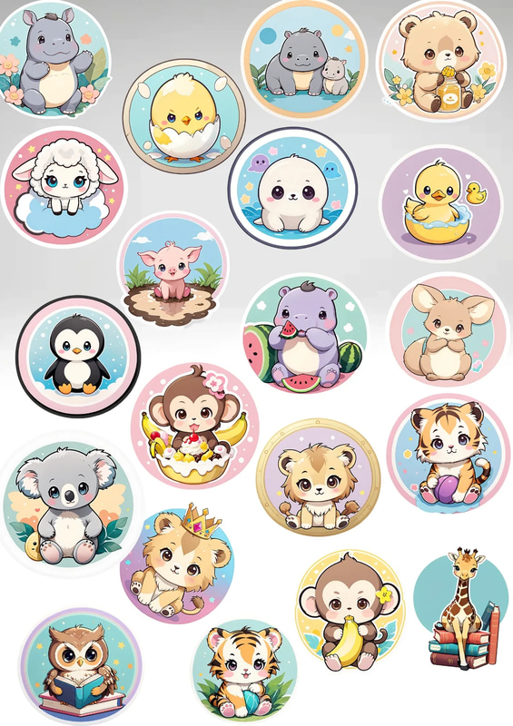 100+ Mini Marvels Ultimate Set - Charming Animal & Pet Stickers for Creative Projects and Personal Expression