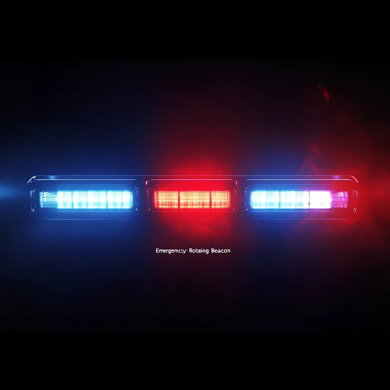 Emergency Light Bars - Rotating Beacon FX - Cinematic Motion Graphics Overlays for Dynamic Video Enhancements