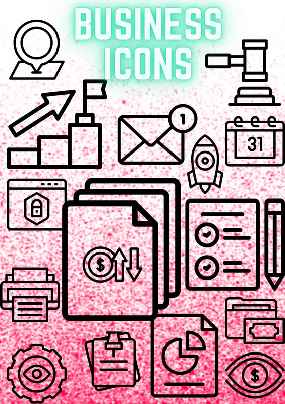 50+ Office Icons - Elegant Business Essentials - Sleek Icon Set for Professional Branding & Productivity Tools