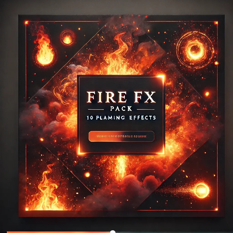 Fire FX Pack - 10 Flaming Visual Effects - Dynamic Studio-Grade Video Transitions for Cinematic Projects and Creators