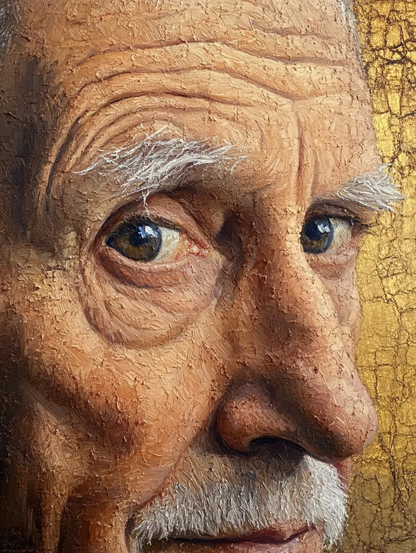 Elderly Portrait Oil - Classic Oil Painting for Timeless Artistic Expression and Studio Mastery