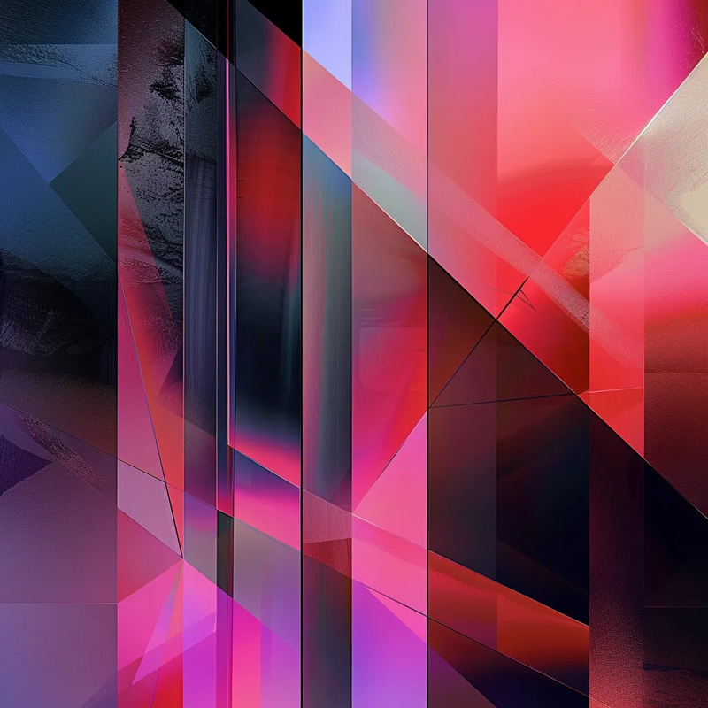 Geometric Abstract Angular Gradient Shapes - Modern Geometric Abstraction Art for Creative Prints and Digital Projects