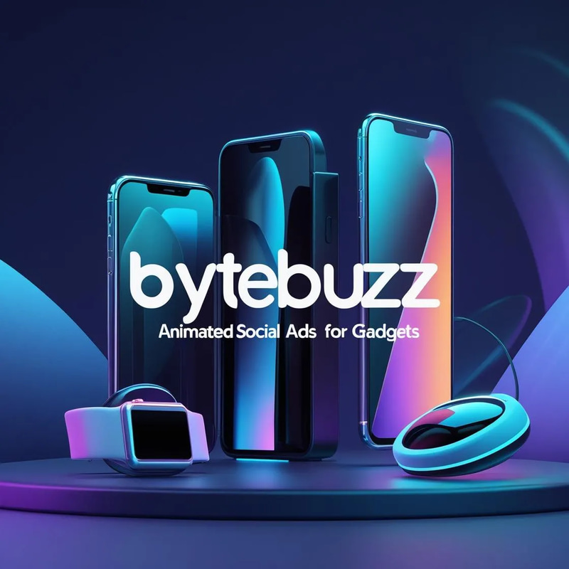ByteBuzz - Animated Social Ads for Gadgets - Dynamic, Engaging Social Media Templates for Tech Brands and Marketers 2025-2026
