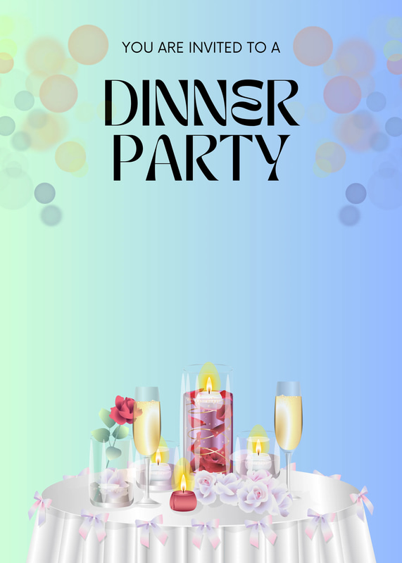 Elegant White Dinner Party Invitation - Refined Minimalist Invitation Design for Stylish Events and Memorable Gatherings