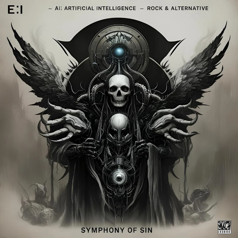 AI Gothic Rock Symphony Of Sin - Cinematic AI-Generated Gothic Rock Audio for Creative Music Projects