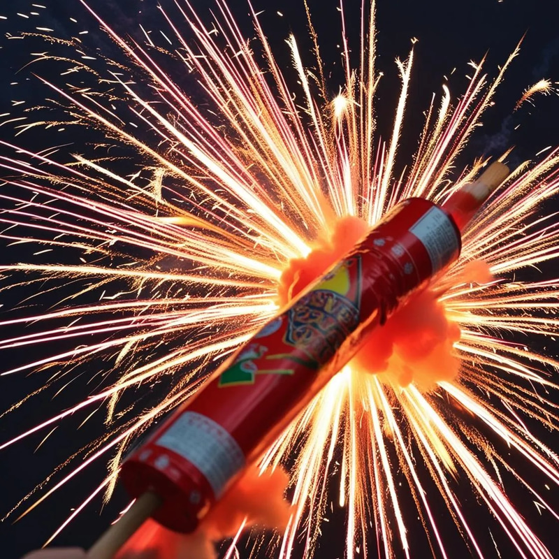 Single Firework Burst - Cinematic Stock Video for Holiday & Event Celebrations