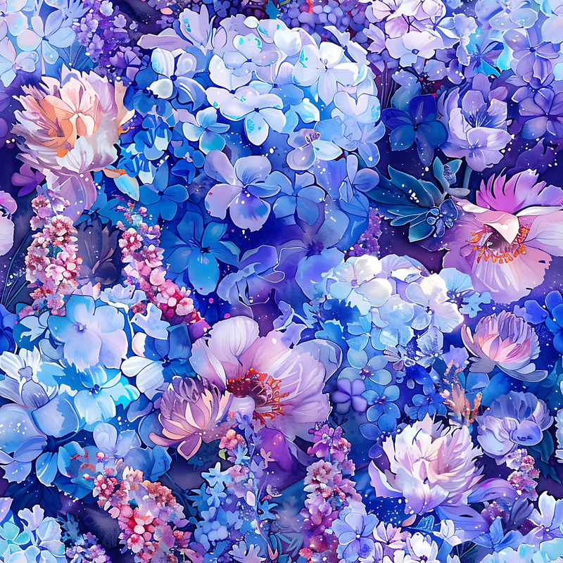 10 Vibrant Floral Manga Patterns - Playful Anime-Inspired Floral Designs for Creators and Crafters