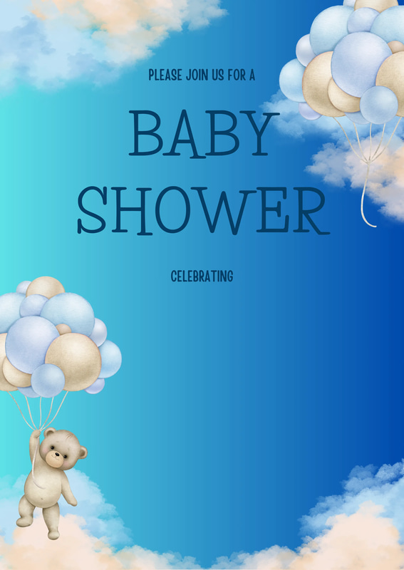 Cute Illustrative Baby Shower Card - Whimsical Hand-Drawn Design for Memorable Baby Celebrations