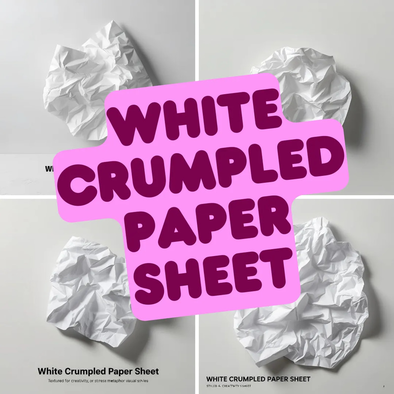 White Crumpled Paper Sheet - Cinematic Stock Video for Educational and Scientific Visuals