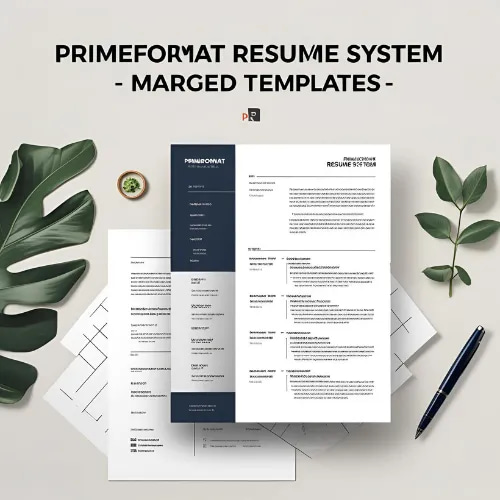 PrimeFormat Resume System - Marged Templates - Professional Business Resume Templates for Career Success and Streamlined Applications